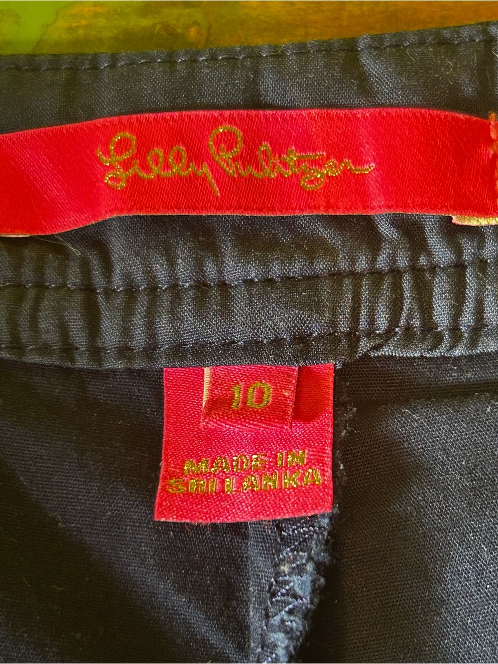 Lilly Pulitzer Navy Scallop Hem Skort Textured Cotton Preppy Golf Tennis Sz 10 - Picture 2 of 9